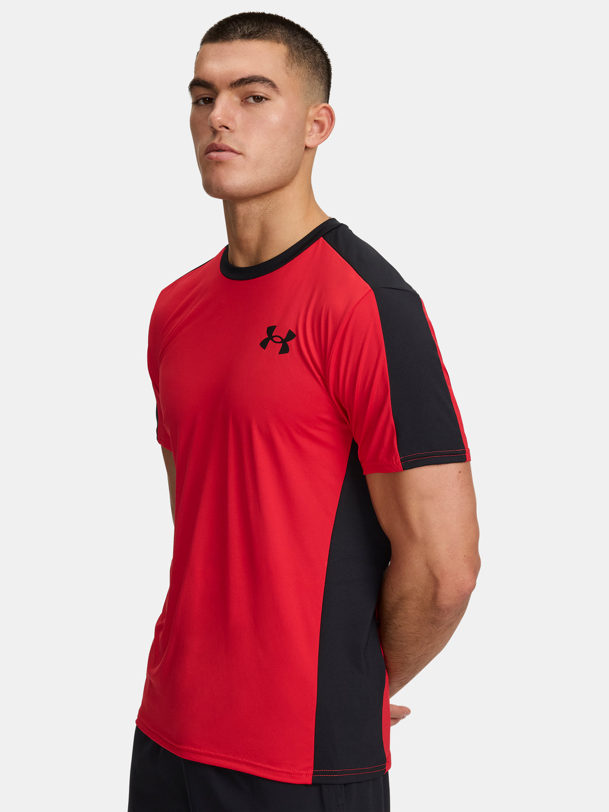 Under Armour Férfi UA HG Wordmark SS-RED póló