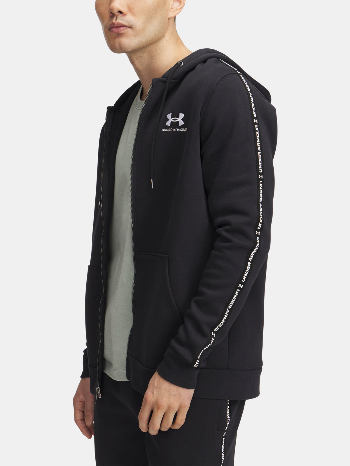 Under Armour Férfi UA Icon Fleece FZ Taping Kapucnis pulóver