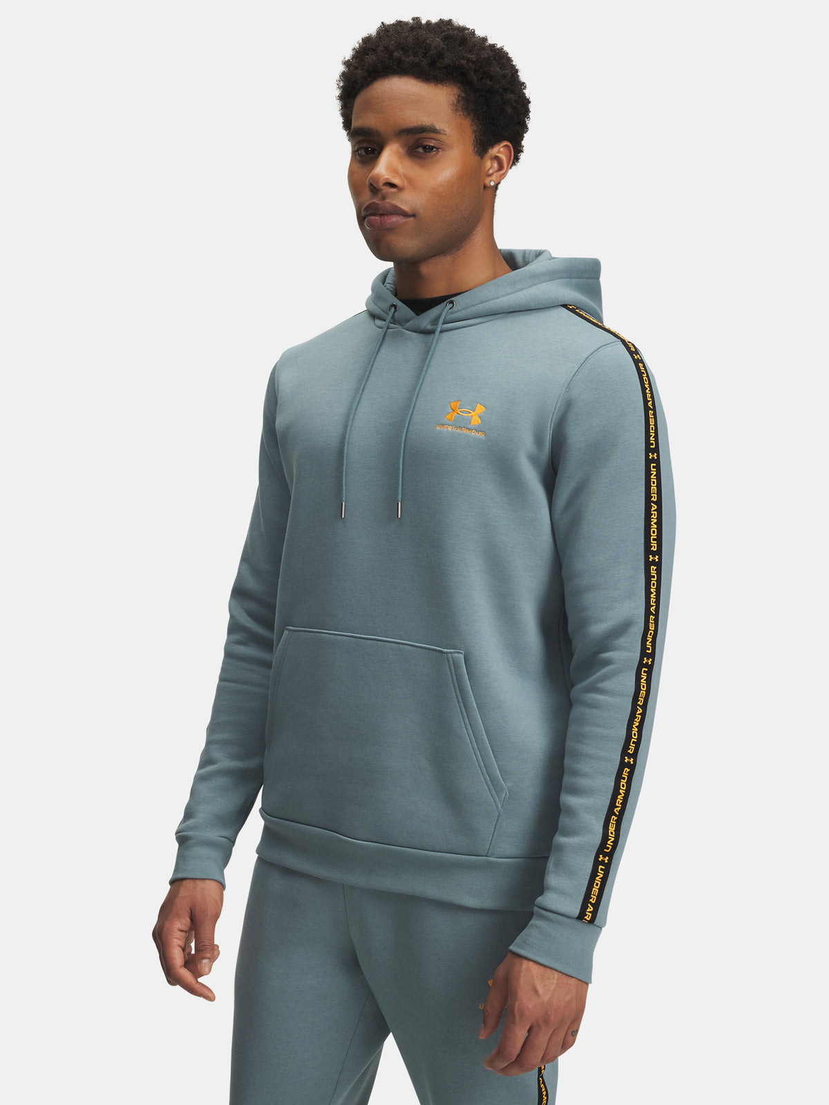 Under Armour Férfi UA Icon Fleece HD Taping-BLU Kapucnis pulóver