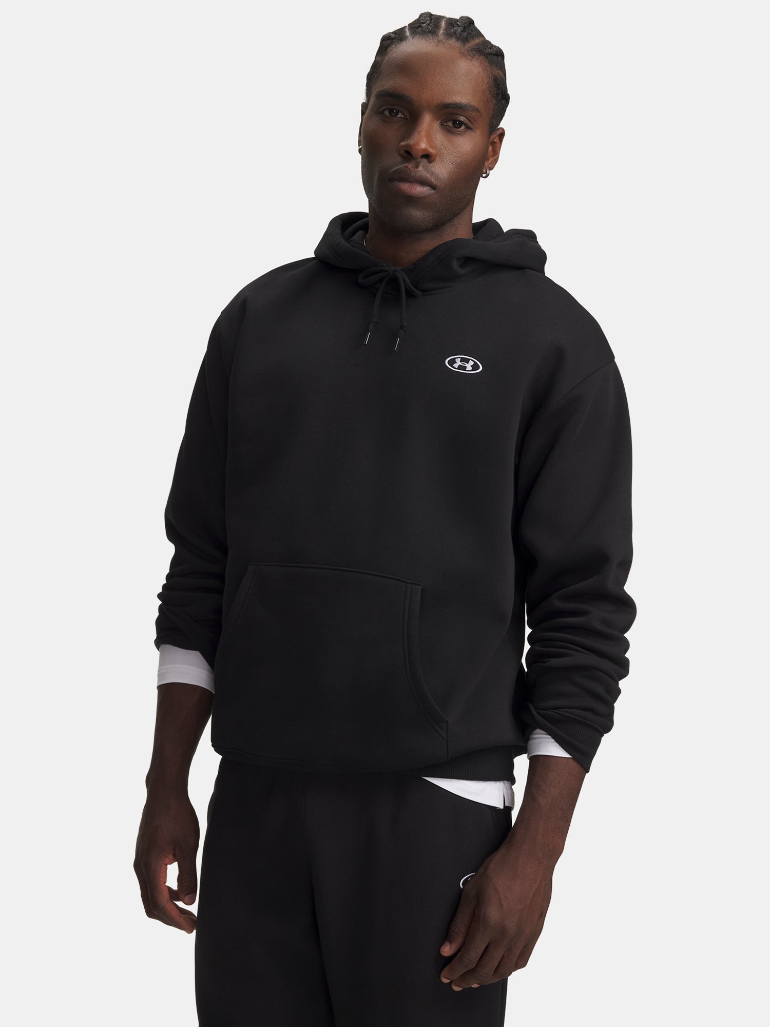 Under Armour Férfi UA Rival Flc Hoodie fekete pulóver