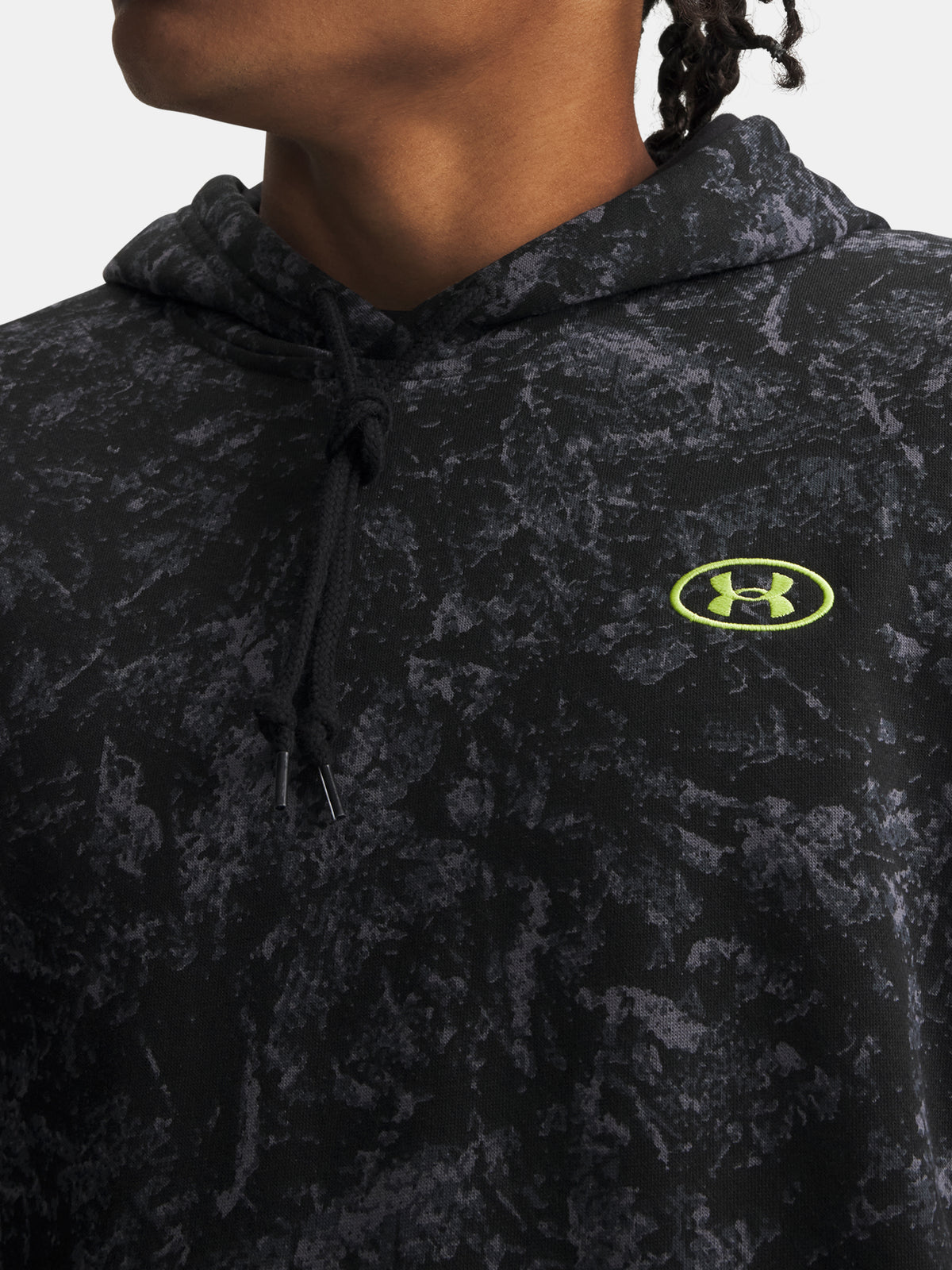 Under Armour Férfi UA Rival Flc Prtd Hoodie pulóver kapucnis pulóver