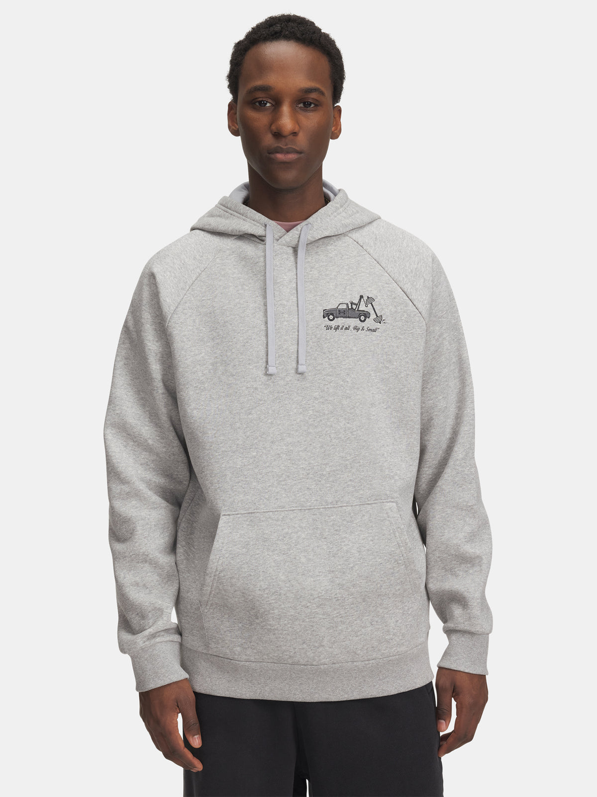 Under Armour Férfi UA Rival Fleece HBR Logo HD-GRY Kapucnis pulóver