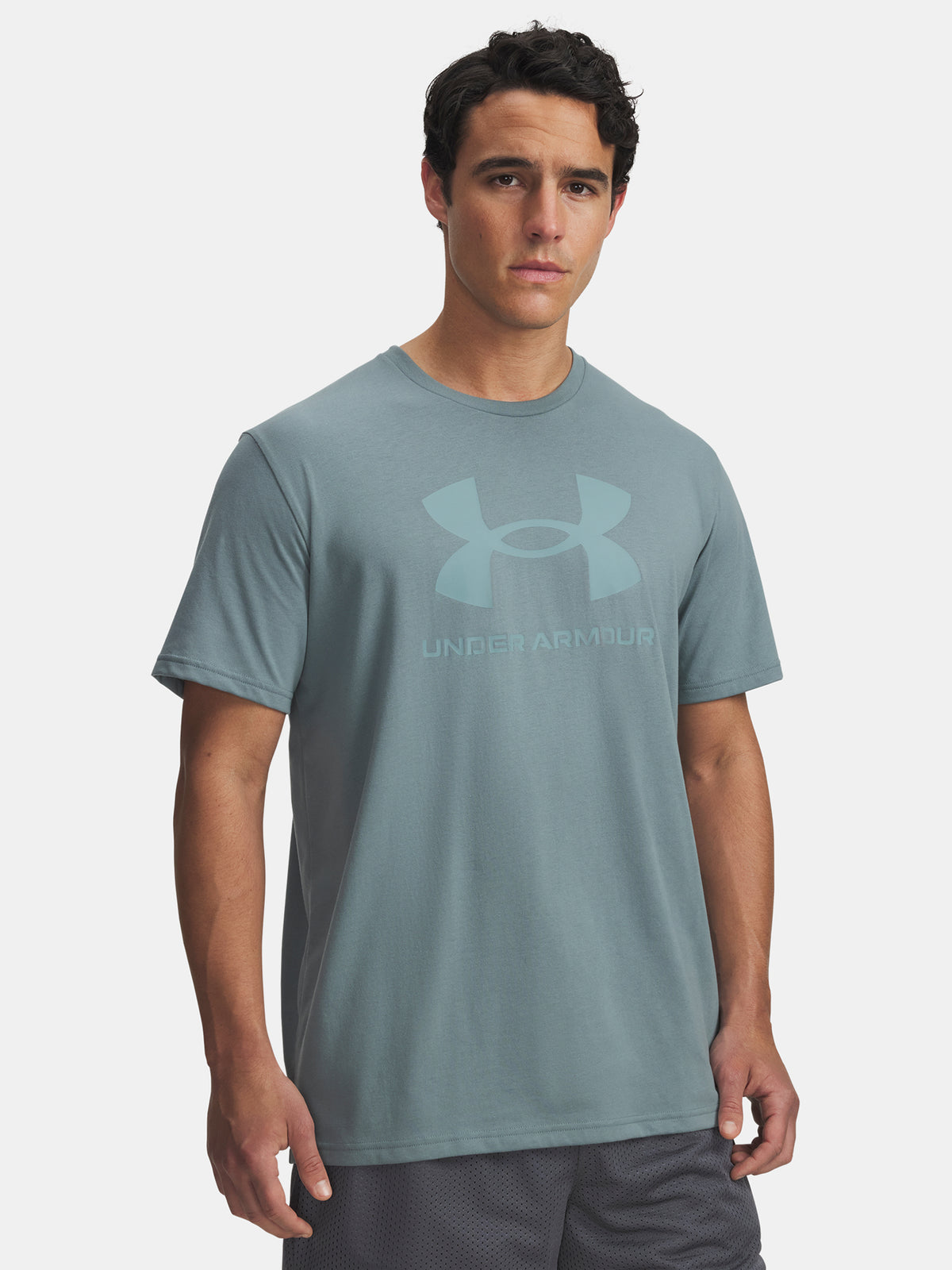Under Armour Férfi UA SPORTSTYLE LOGO UPDATE SS-BLU póló