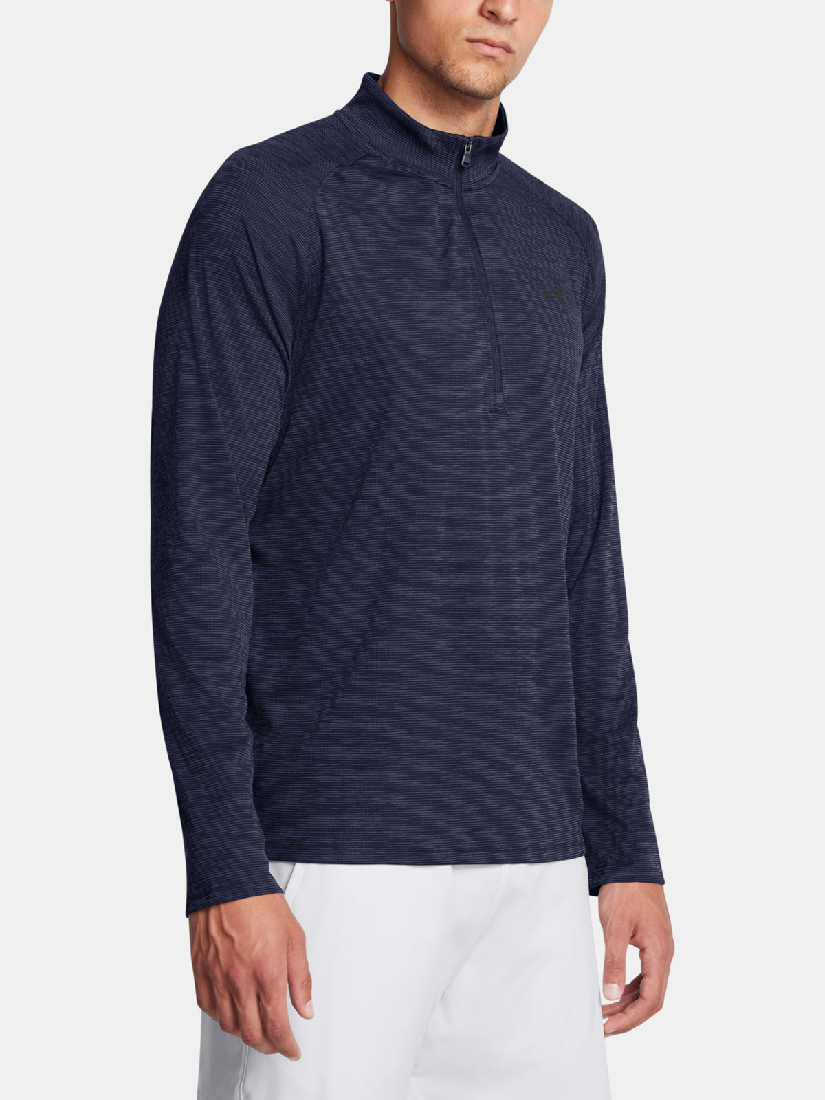 Under Armour Férfi UA Tech Textured 1/2 Zip-BLU Hosszú ujjú póló
