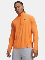 Under Armour Férfi UA Tech Textured 1/2 Zip narancssárga póló