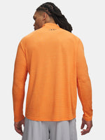 Under Armour Férfi UA Tech Textured 1/2 Zip narancssárga póló
