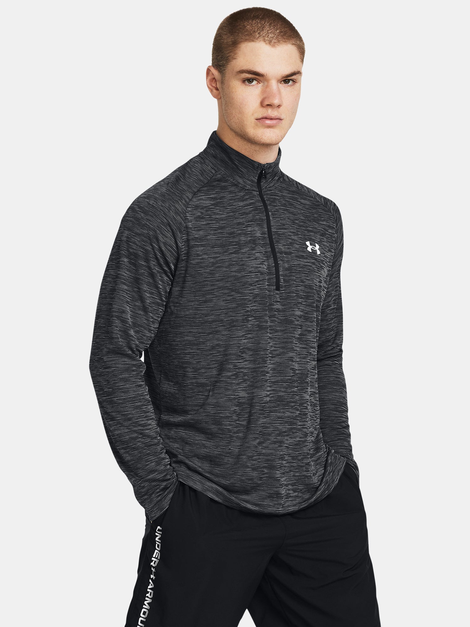 Under Armour Férfi UA Tech Textured 1/2 Zip póló