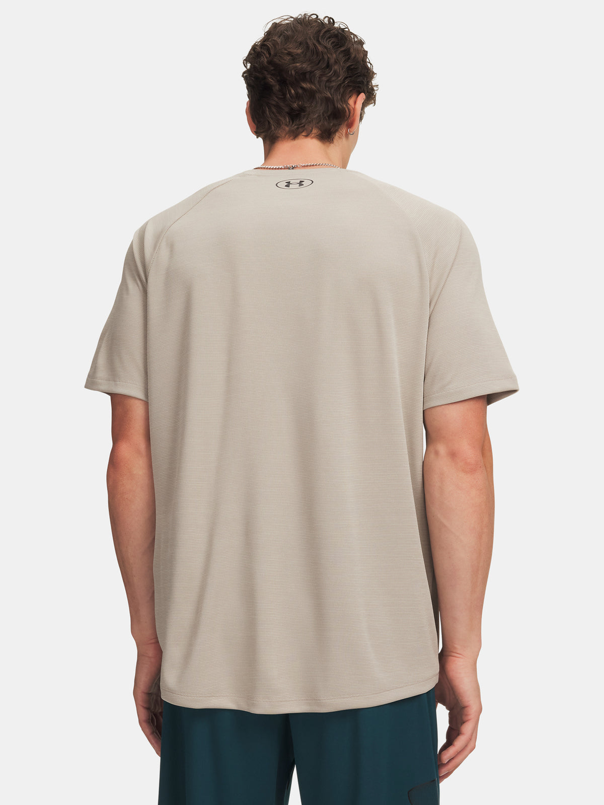Under Armour Férfi UA Tech Textured SS barna póló