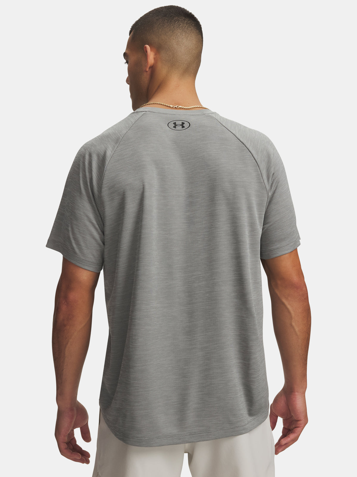 Under Armour Férfi UA Tech Textured SS póló, zöld