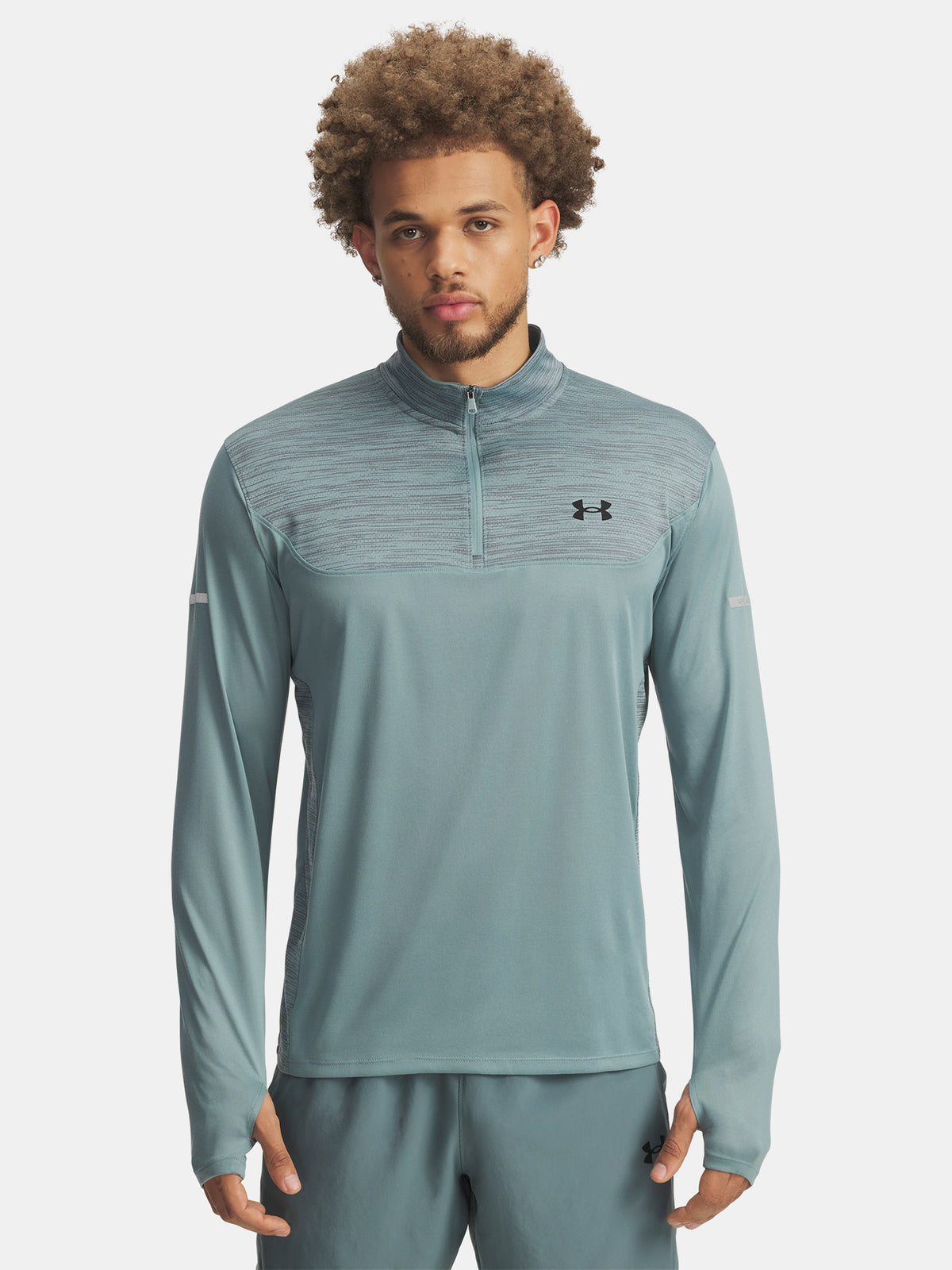 Under Armour Férfi UA Tech Utility 1/4 Zip-GRN Pulóver
