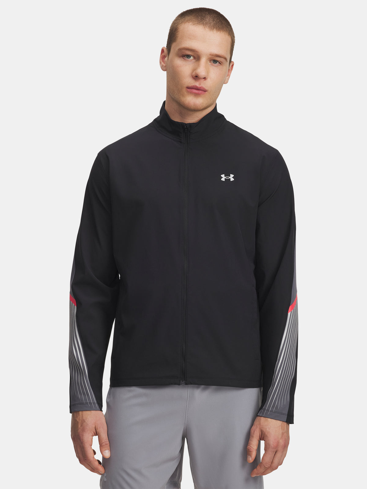 Under Armour Férfi UA Velociti Storm Jacket-BLK Kapucnis pulóver