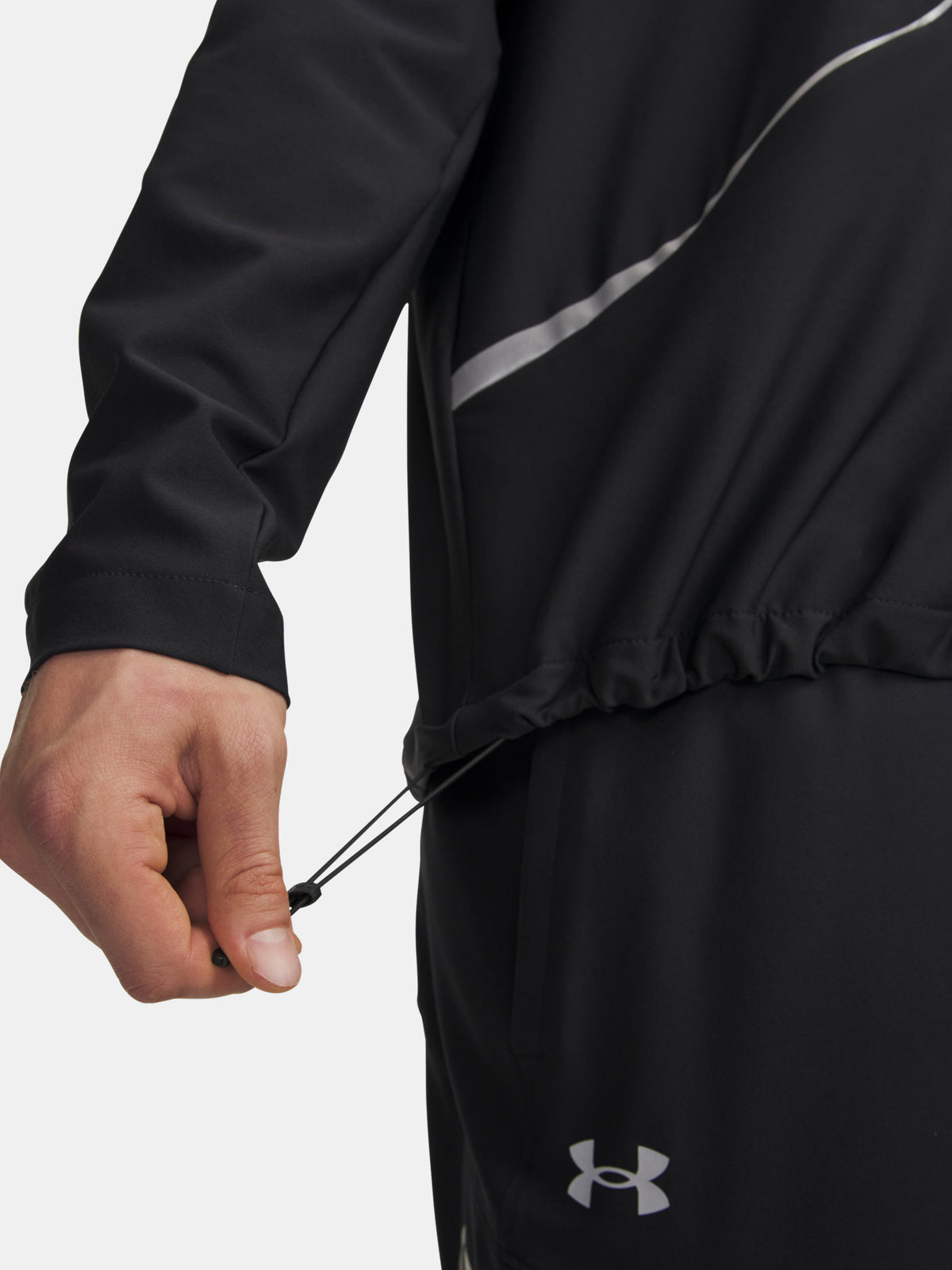 Férfi Under Armour UA Unstoppable Woven Jacket-BLK fekete kabát
