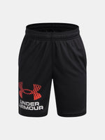 Fiú rövidnadrág Under Armour UA Tech Logo Shorts-BLK fekete nadrág