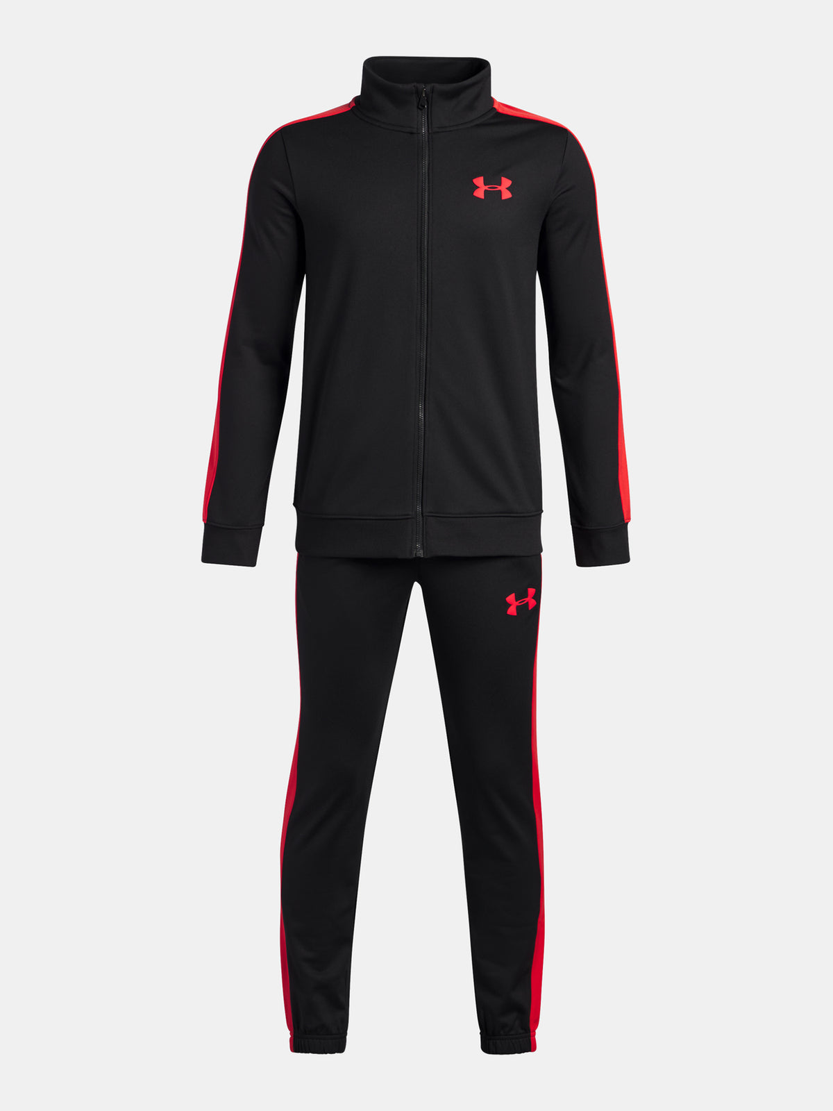 Under Armour Fiú szett UA Rival Knit Track Suit-BLK Melegítő