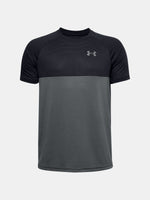 Under Armour Fiú TECH COLORBLOCK SS fekete póló