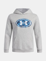 Under Armour Fiú UA B RIVAL FLC KEY PT FIL HD szürke pulóver