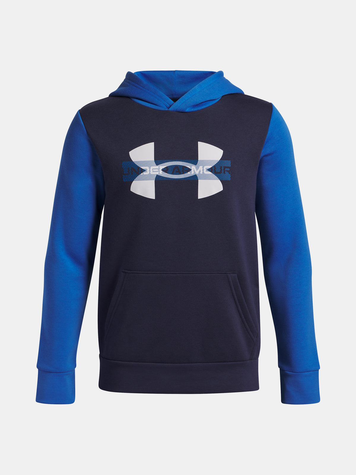 Under Armour Fiú UA Rival Flc Cblck Grphc HD-BLU pulóver