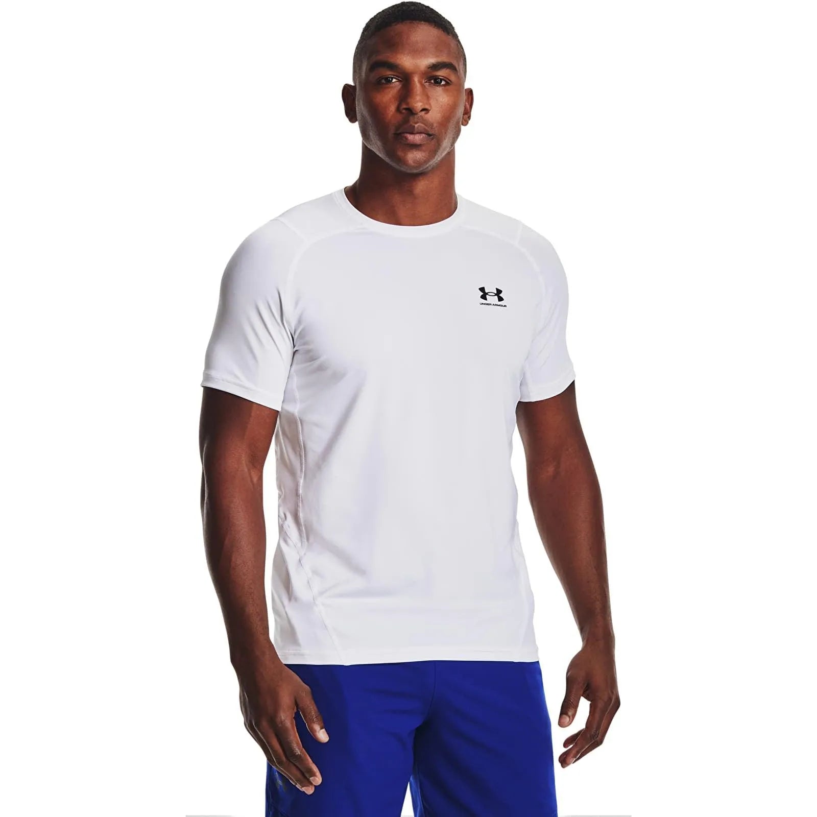 Under Armour Heatgear Armour Fitted SS fehér Fitnesz Felső póló férfi