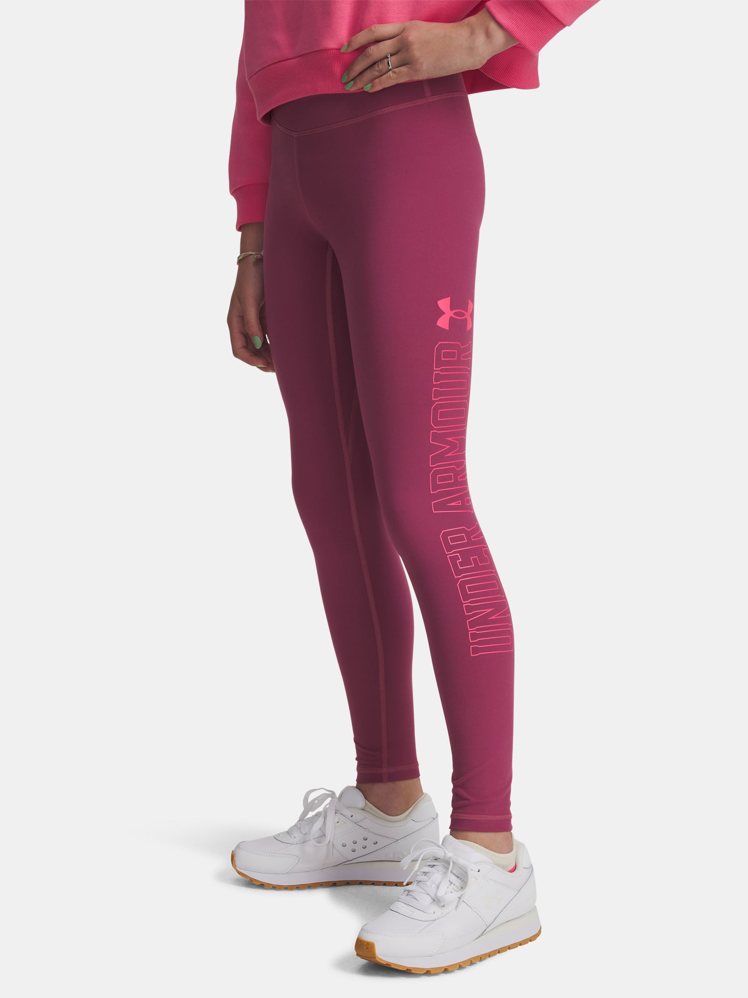 Under Armour Lány UA Motion Branded Legging-RED leggings