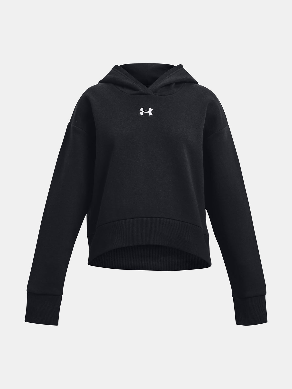 Under Armour Lány UA Rival Fleece Crop Kapucnis pulóver