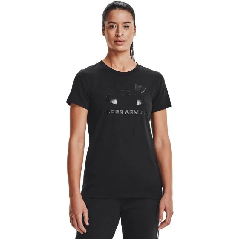 Under Armour Live Sportstyle Graphic SSC női fekete Fitnesz Felső póló