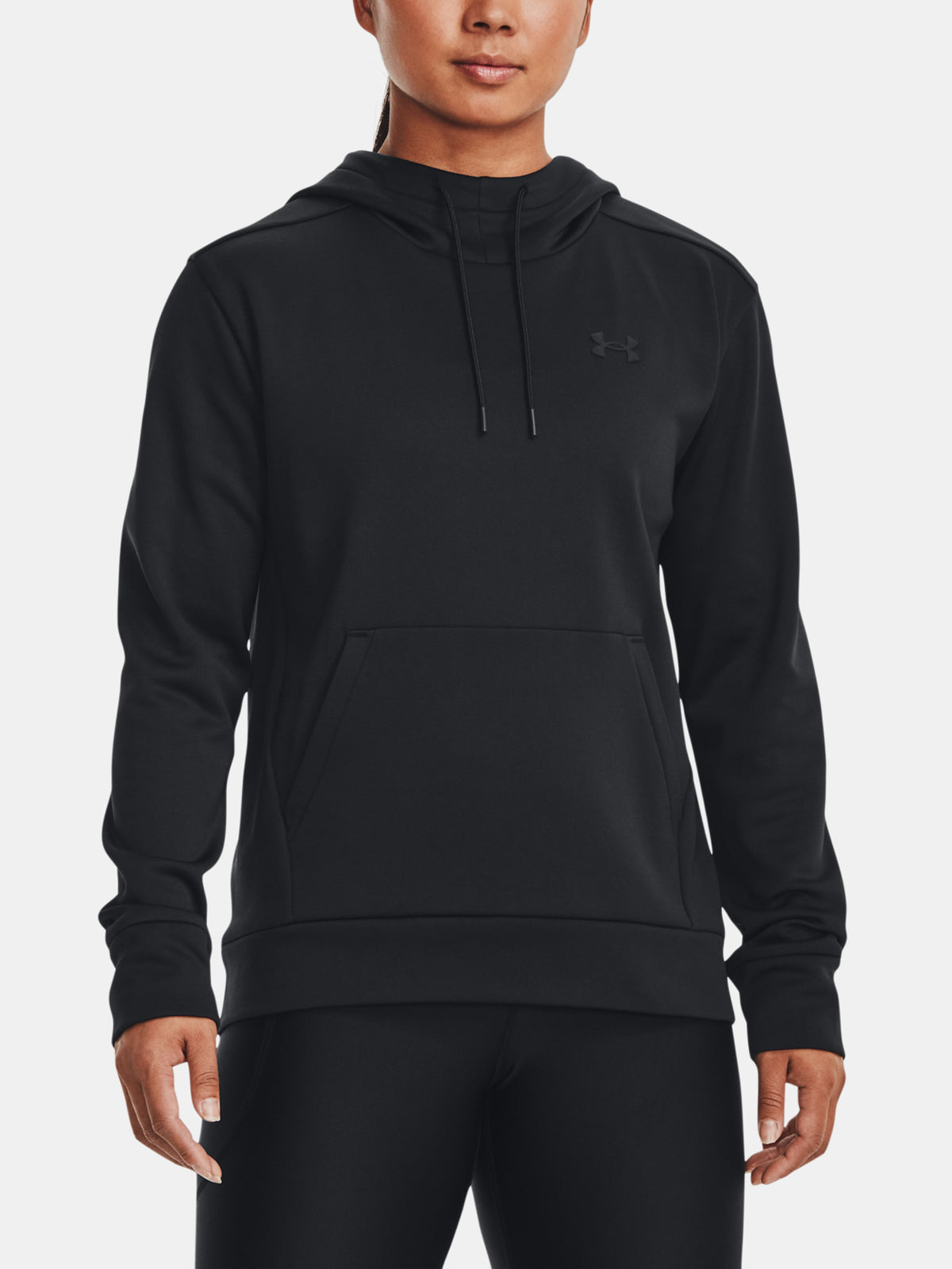 Under Armour Nõi Armour Fleece LC Hoodie pulóver hosszú ujjú póló, fekete