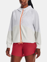 Under Armour Nõi dzseki Woven FZ Jacket fehér kabát