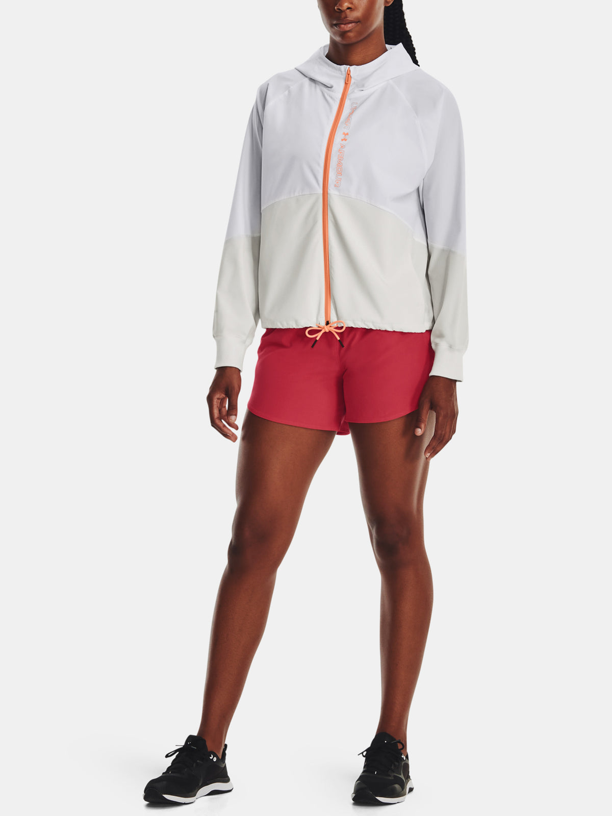 Under Armour Nõi dzseki Woven FZ Jacket fehér kabát