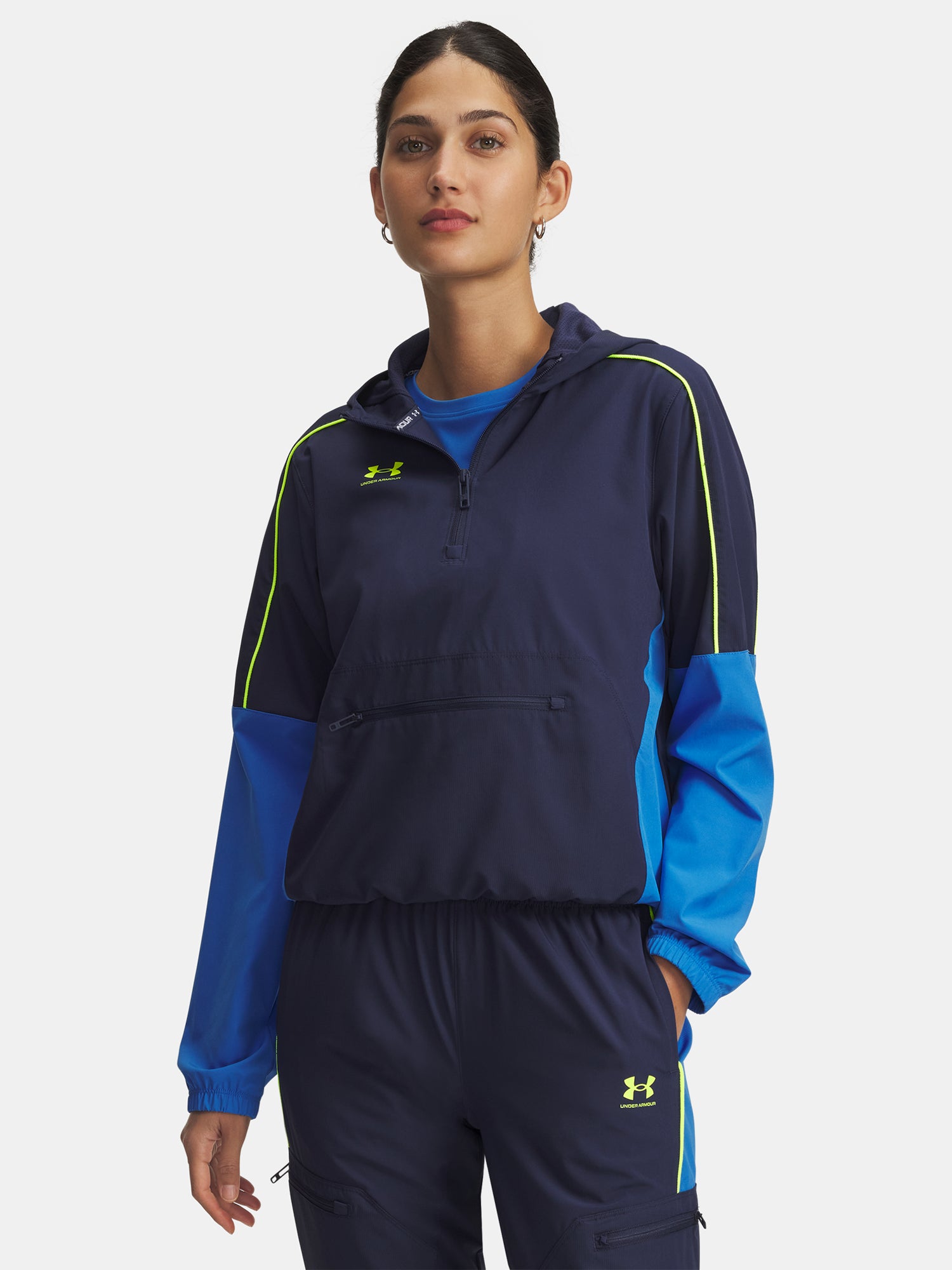 Under Armour Nõi kabát UA W Challenger Anorak-BLU Sportmelltartó