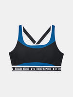 Under Armour Nõi melltartó UA Crossback Mid Block kék sportmelltartó
