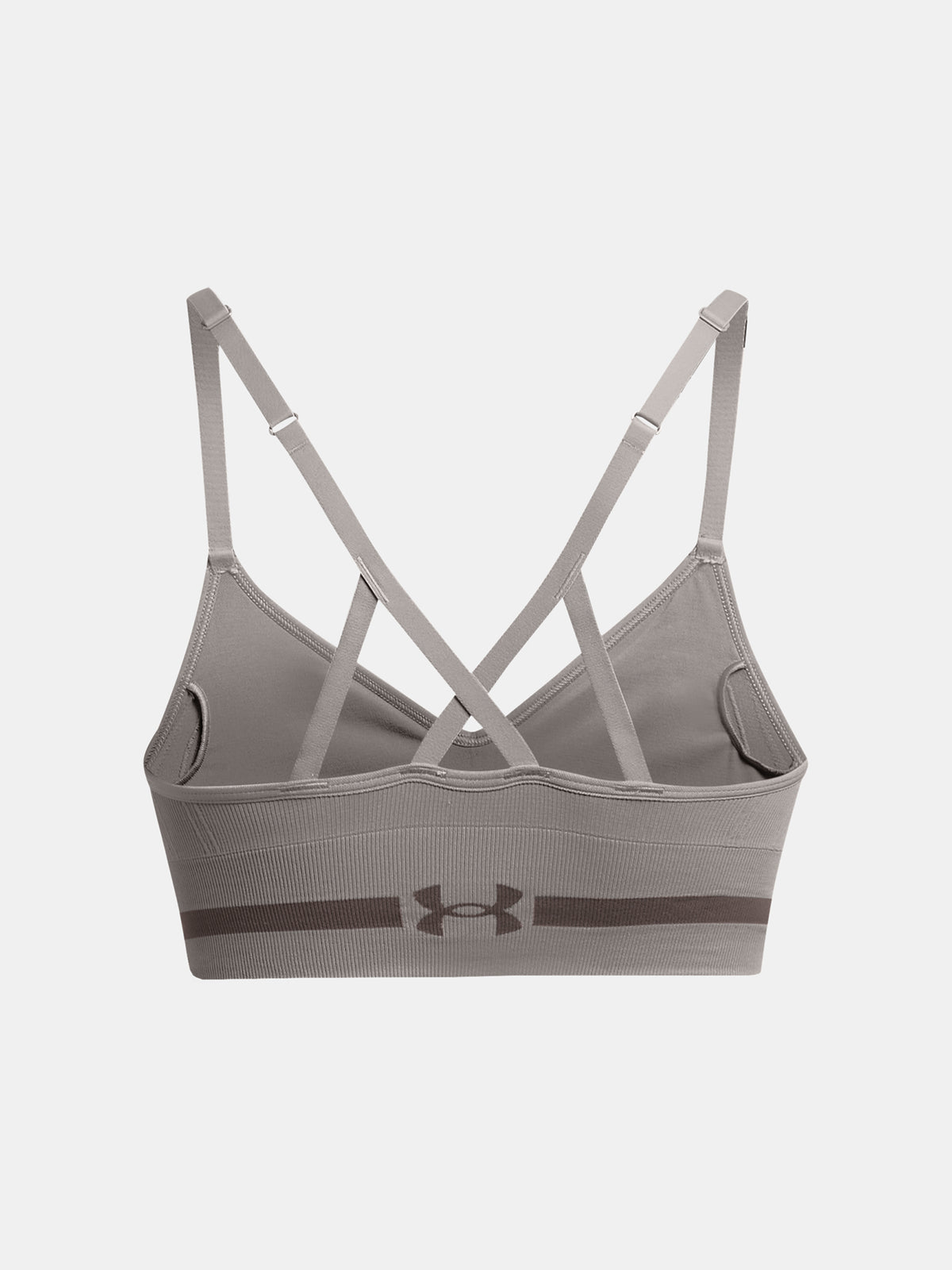 Under Armour Nõi melltartó UA Seamless Low Long Bra sportmelltartó, szürke