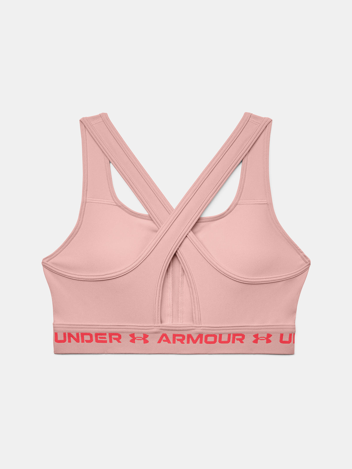 Nõi melltartó Under Armour UA Crossback Mid Hthr rózsaszín sportmelltartó