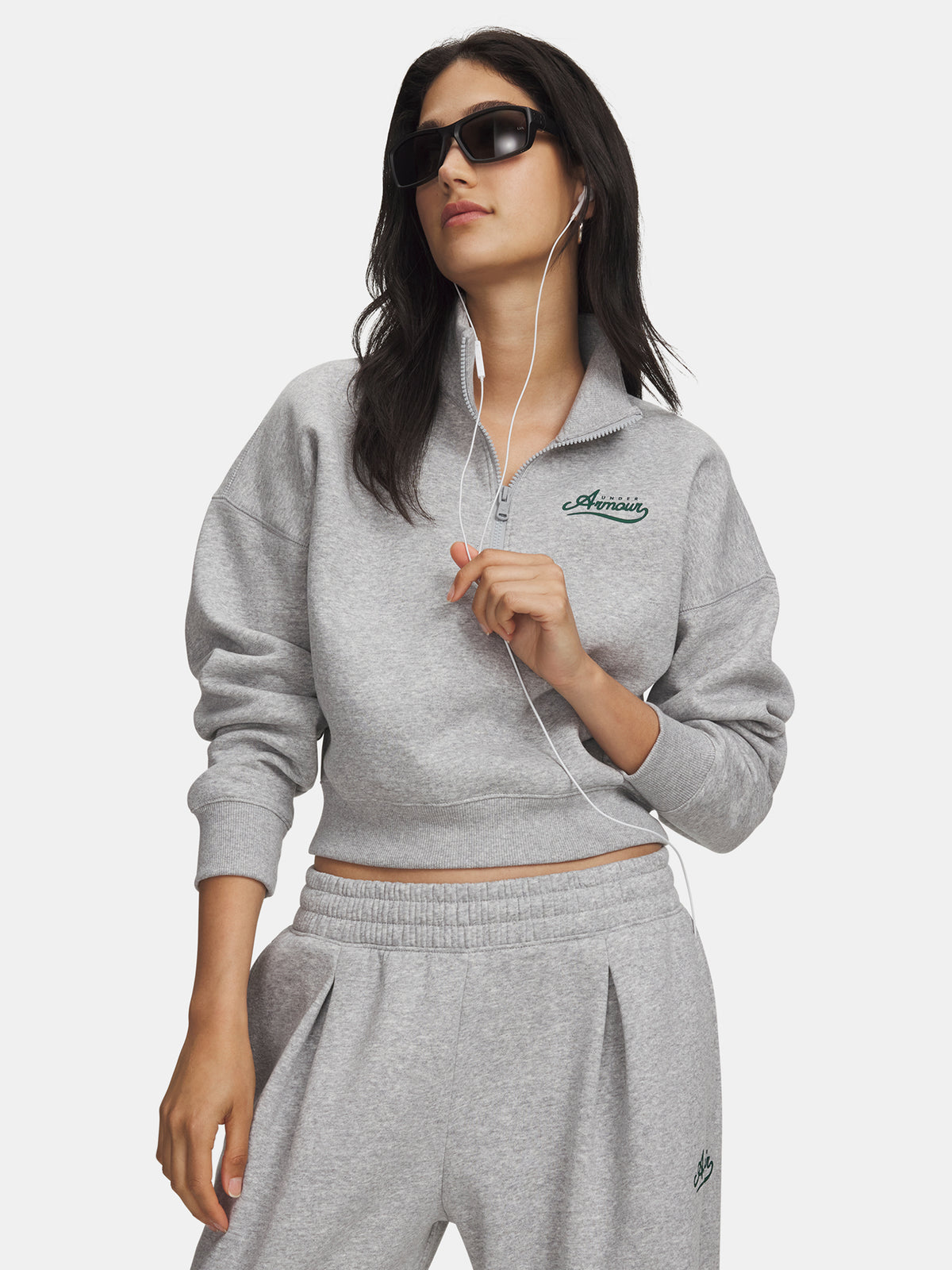 Under Armour Nõi pulóver RIVAL FLEECE VARSITY HZ polár pulóver