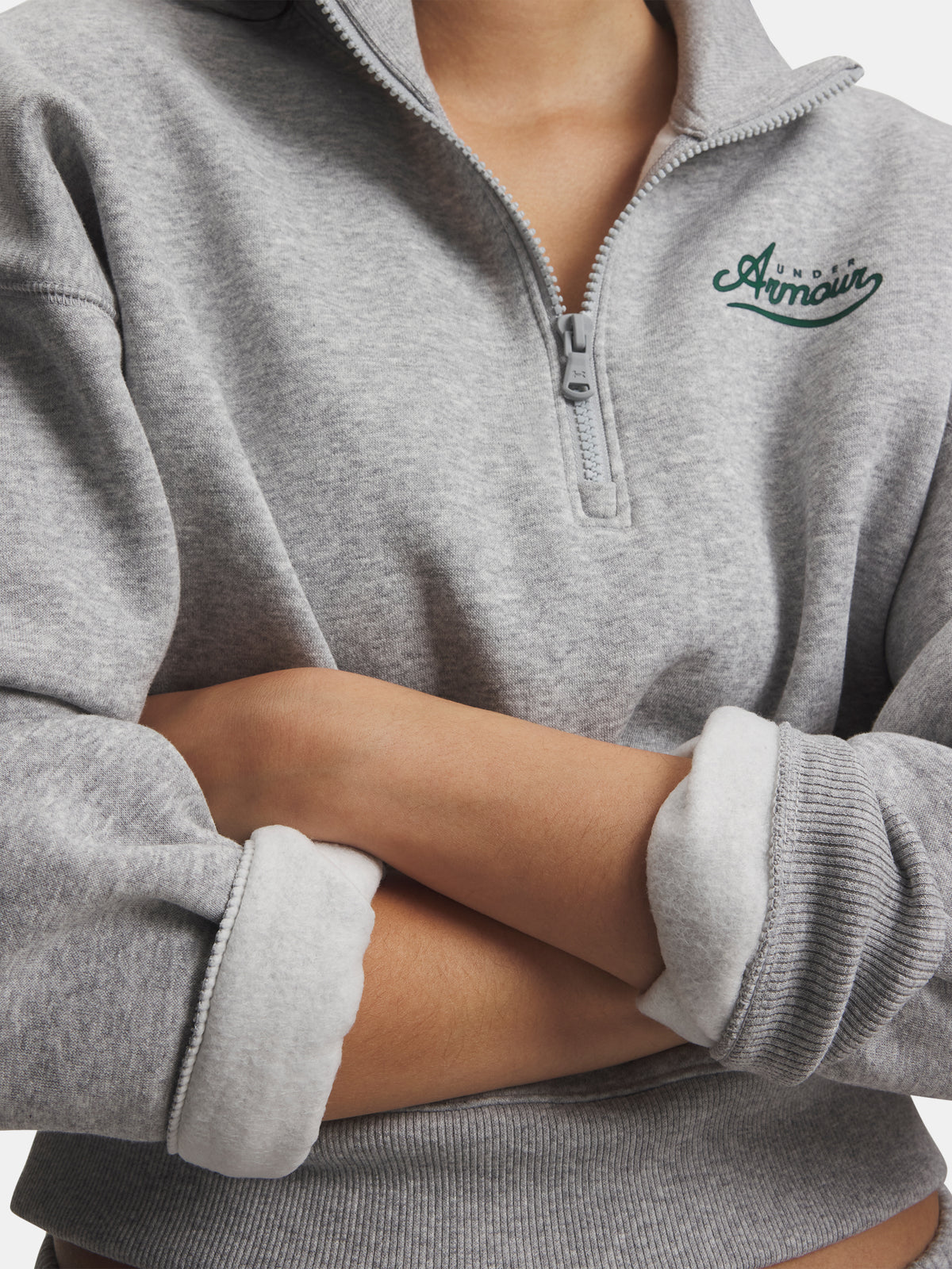 Under Armour Nõi pulóver RIVAL FLEECE VARSITY HZ polár pulóver