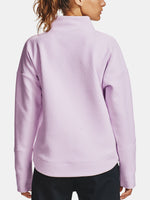 Under Armour Nõi Recover Fleece Wrap Neck lila pulóver