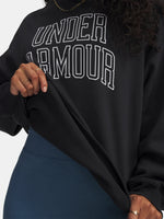 Under Armour Nõi Rival Flc OS Varsity Crew-BLK pulóver