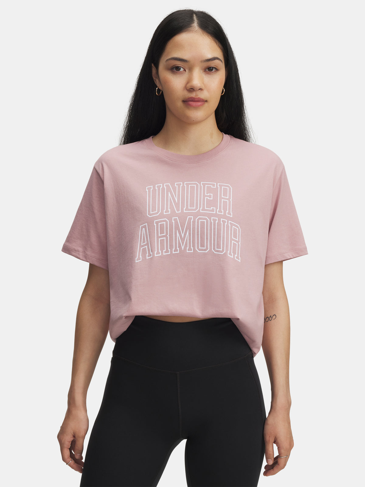 Under Armour Nõi Rival OS Campus Tee-PNK póló
