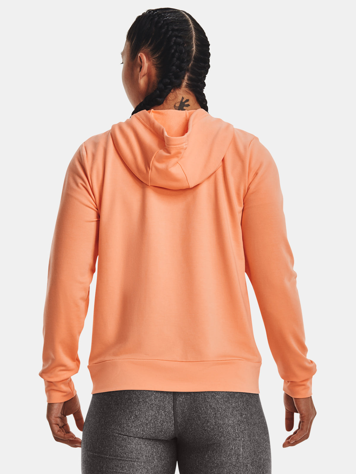 Under Armour Nõi Rival Terry FZ Hoodie pulóver, narancssárga