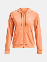Under Armour Nõi Rival Terry FZ Hoodie pulóver, narancssárga