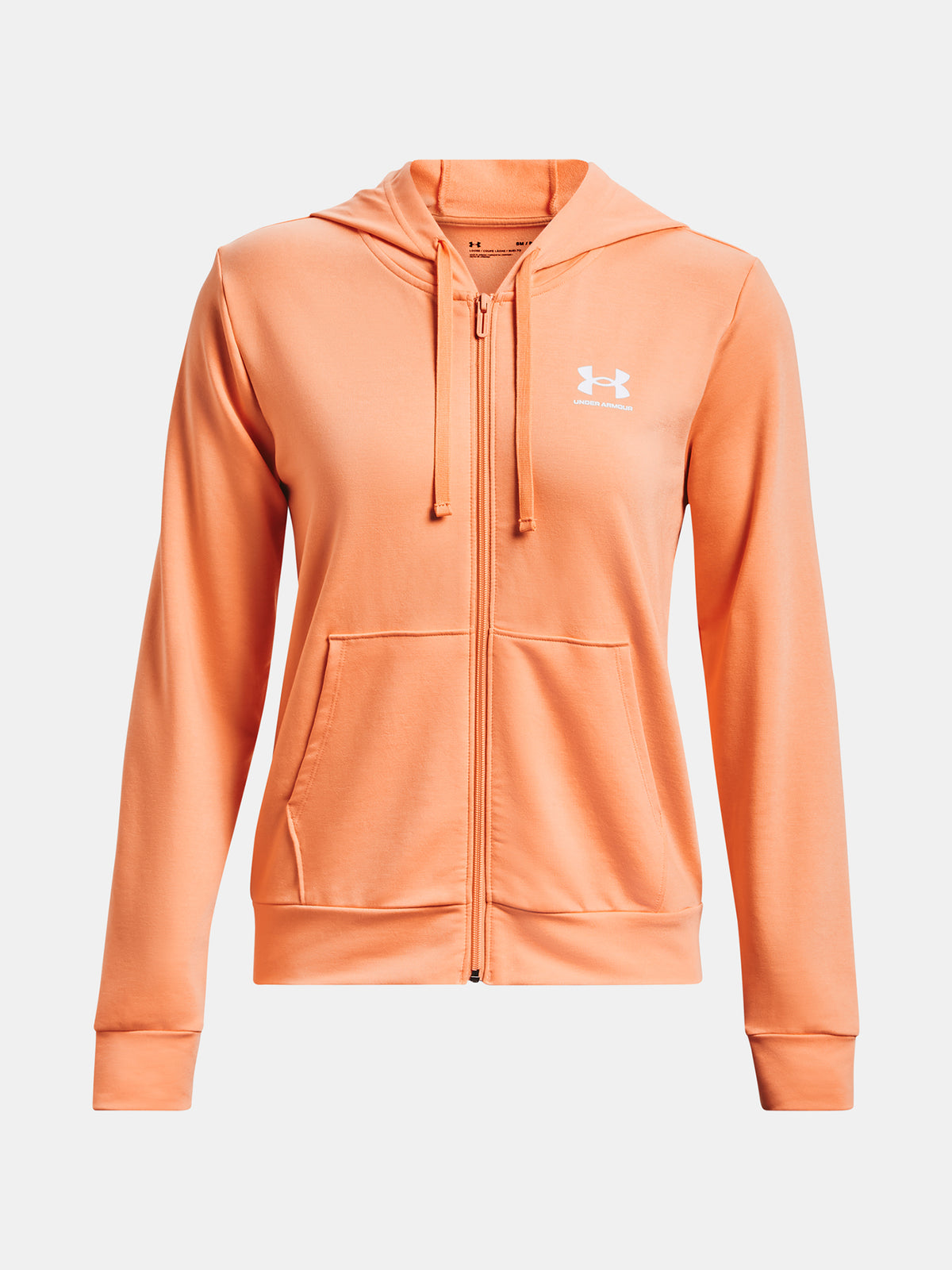 Under Armour Nõi Rival Terry FZ Hoodie pulóver, narancssárga