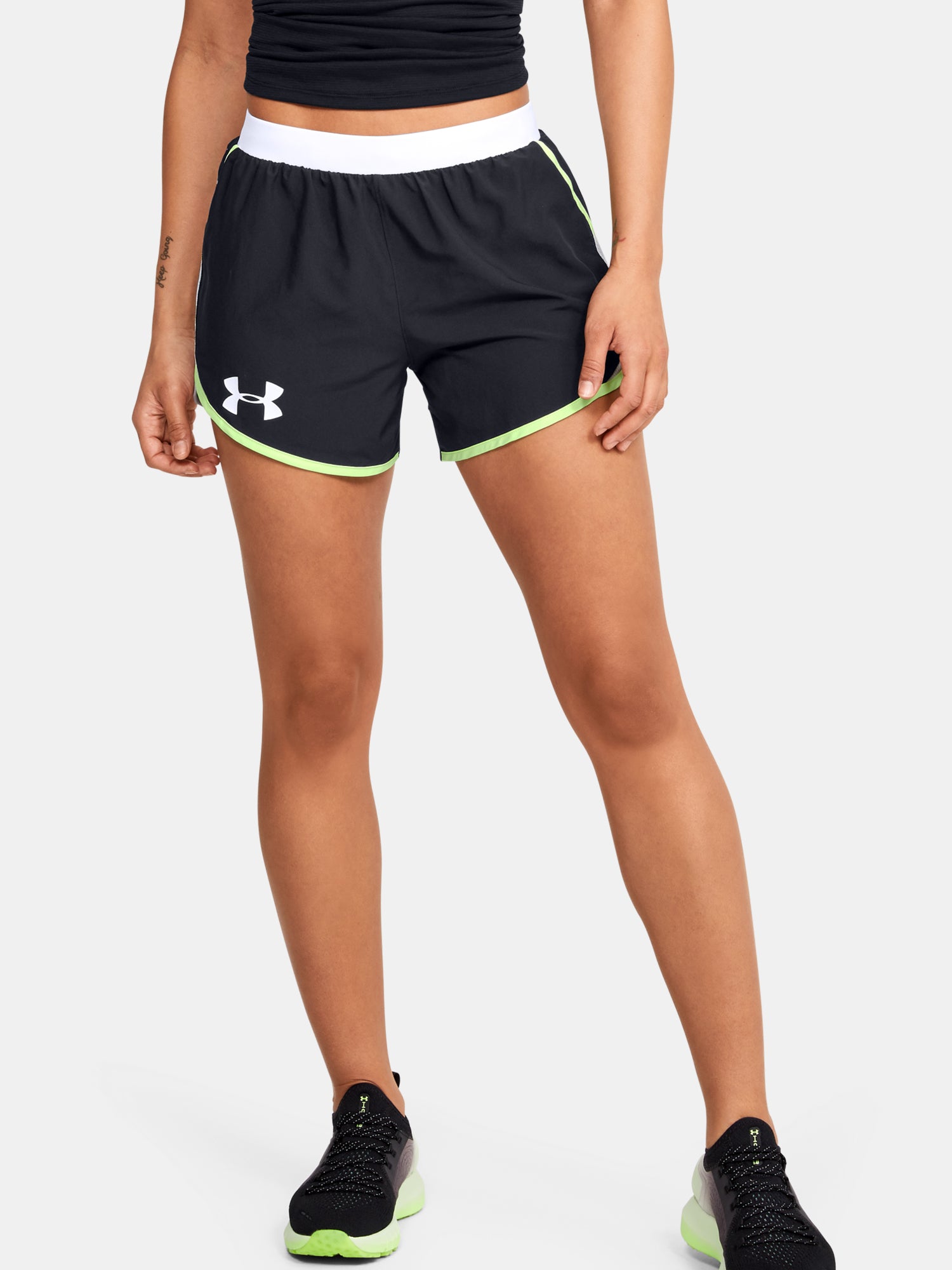 Under Armour Nõi rövidnadrág W Fly By 2.0 Wordmark nadrág, fekete
