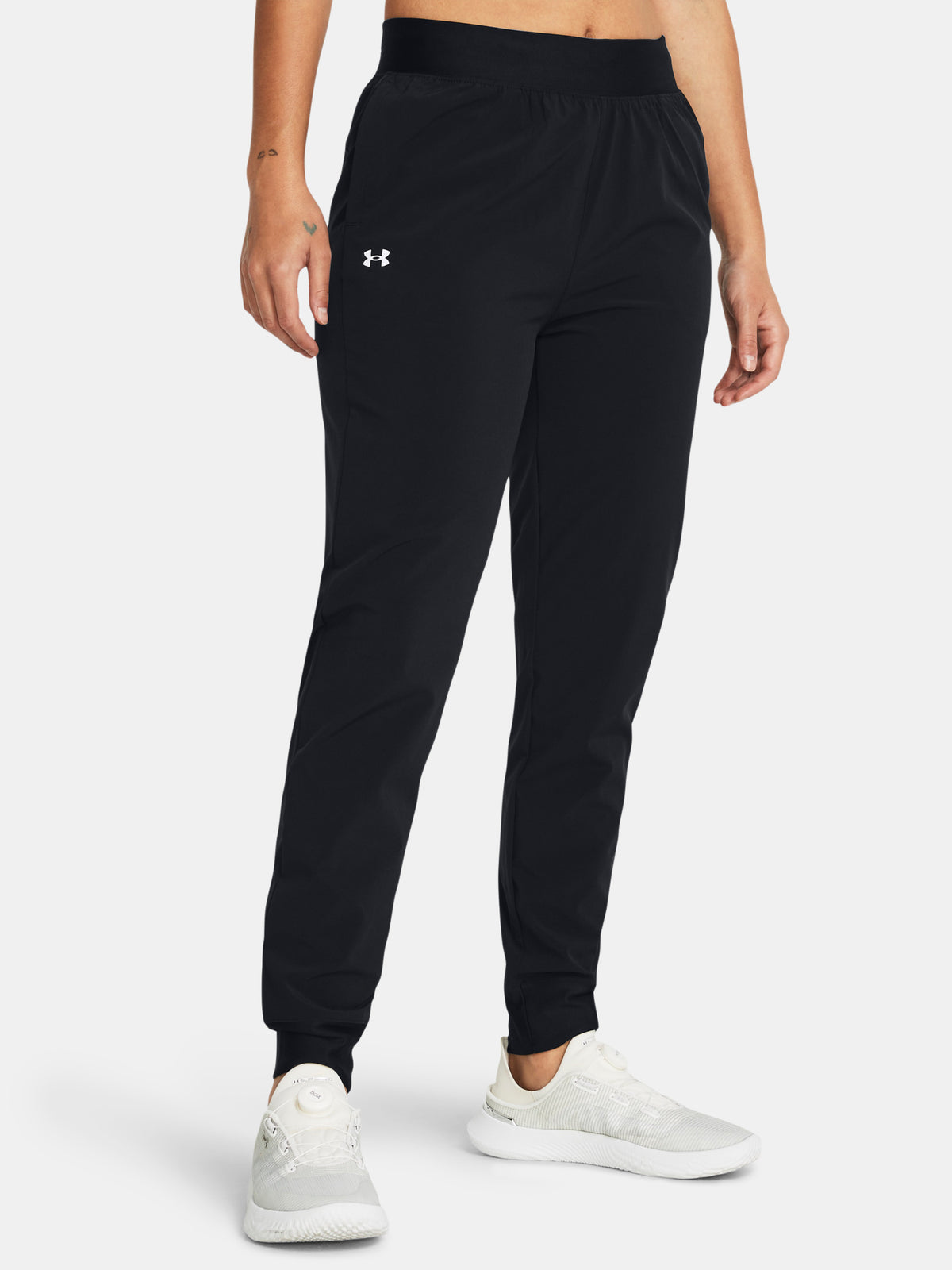 Under Armour Nõi sportnadrág ArmourSport High Rise Wvn Pn fekete Nadrág
