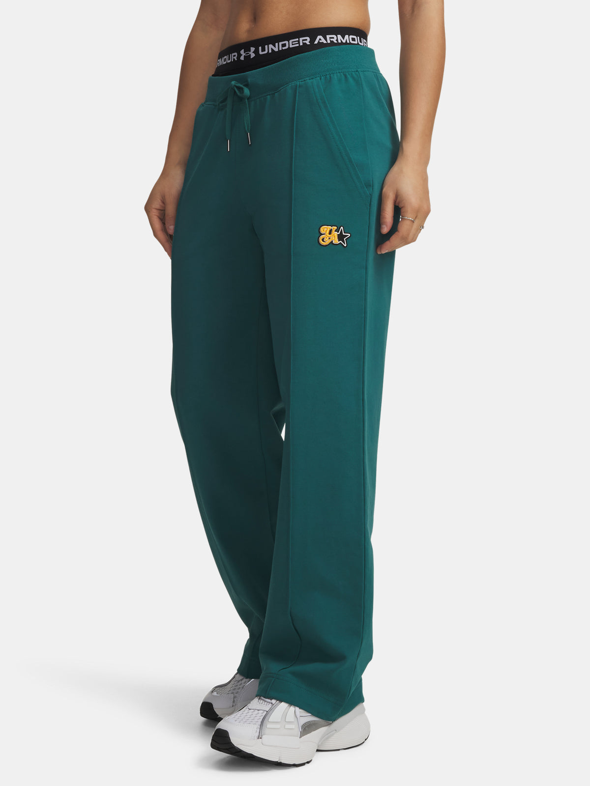 Under Armour Nõi sportnadrág Sport Terry Trend zöld nadrág