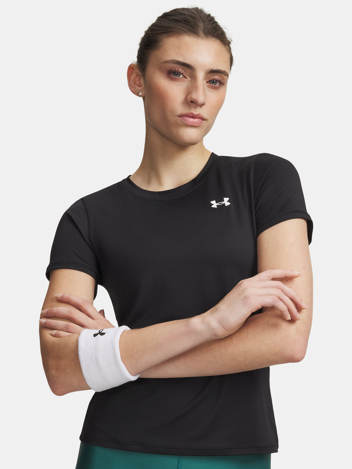Under Armour Nõi Tech Mesh SS póló, fekete