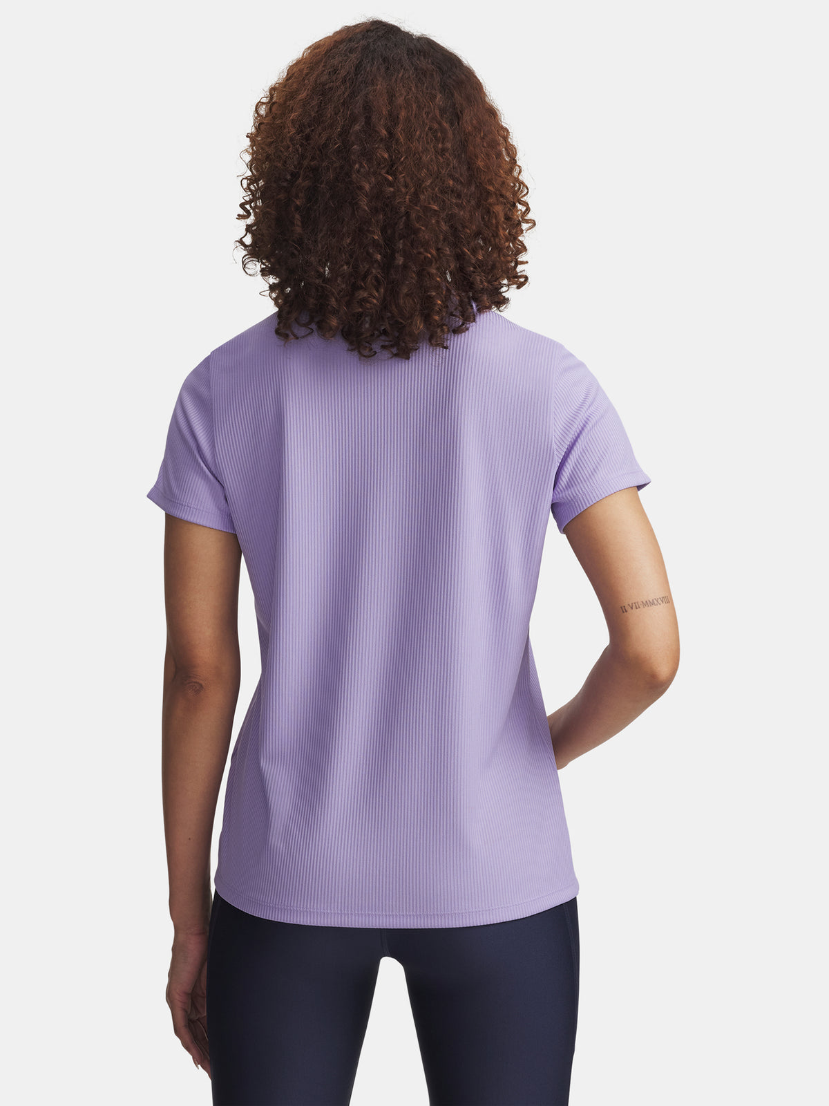 Under Armour Nõi Tech Rib SSC-PPL póló, lila