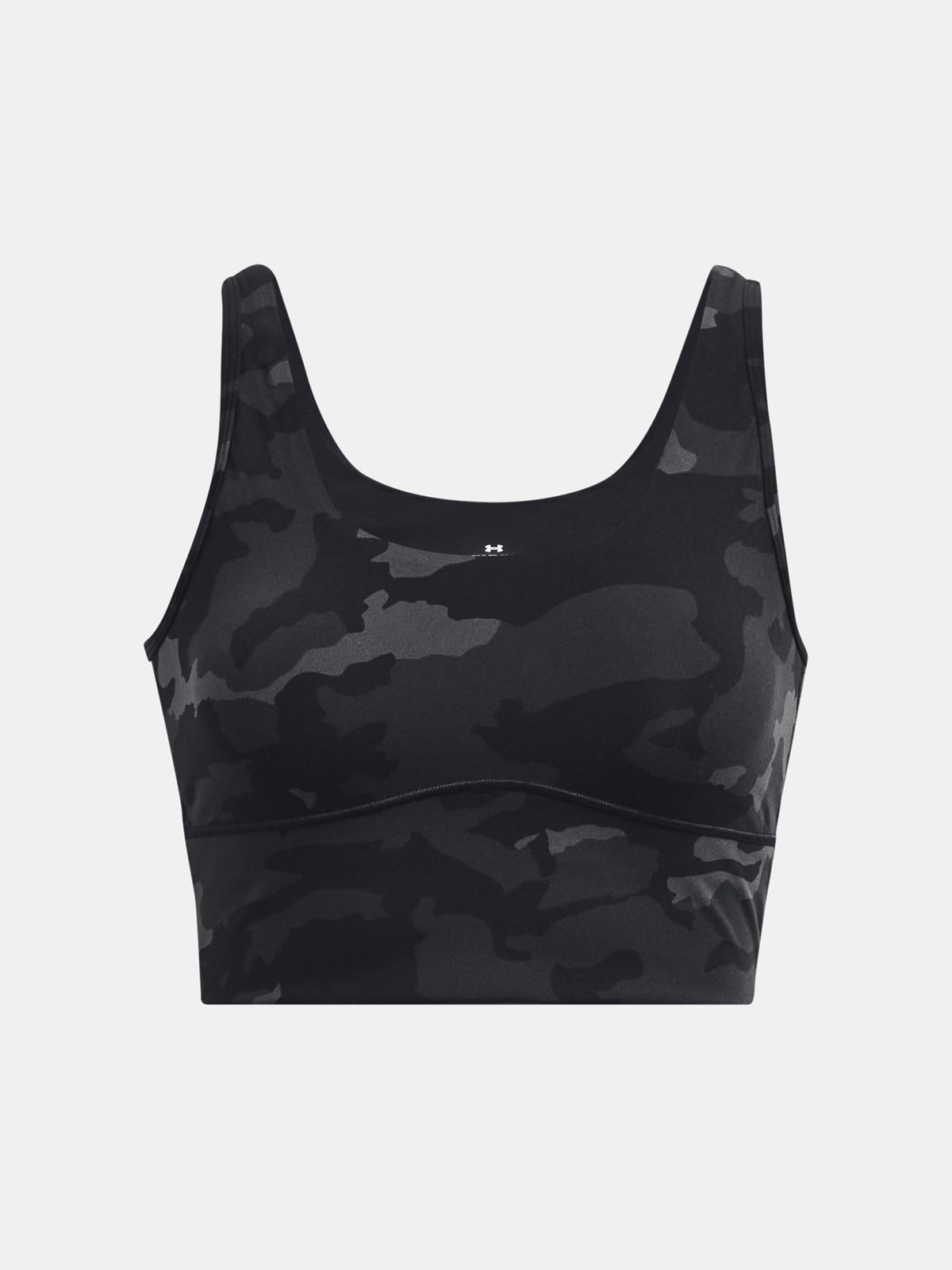 Under Armour Nõi trikó Meridian Fitted CropTankPrnt fekete sportmelltartó