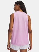 Under Armour Nõi trikó Tech Tank Solid atléta, rózsaszín