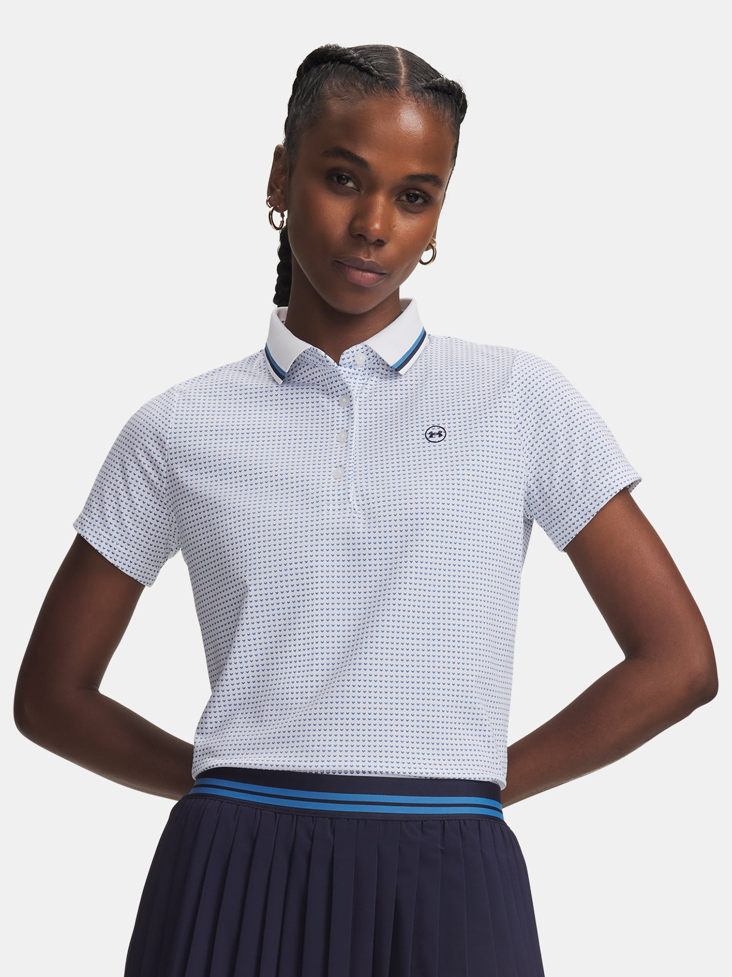Under Armour Nõi UA ArmourDry Printed póló fehér póló