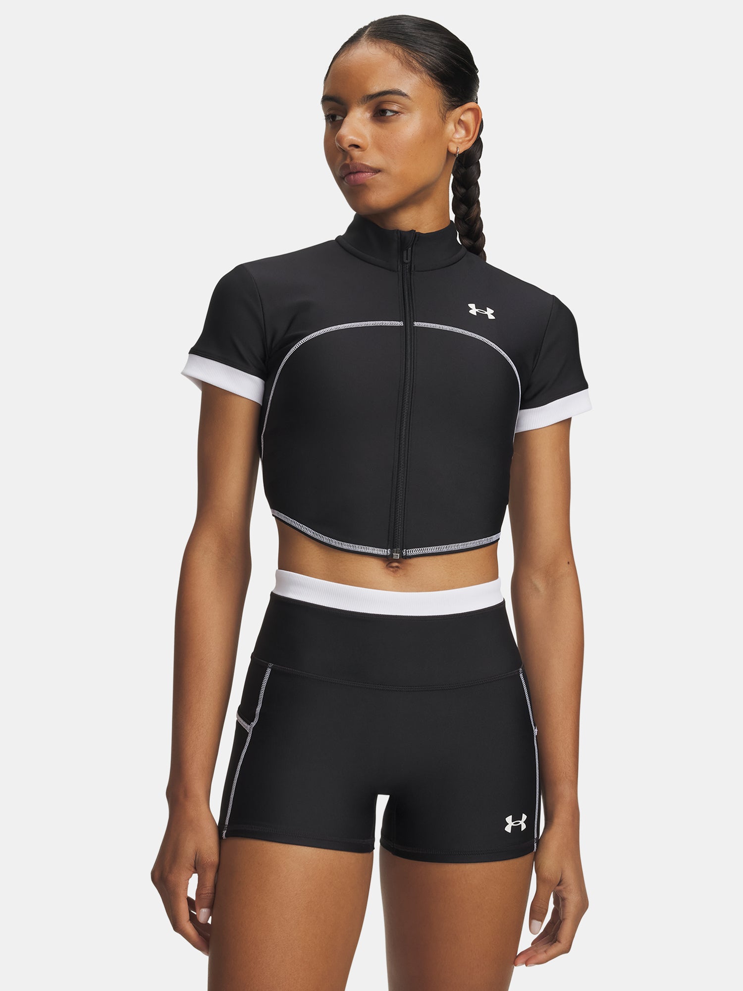 Under Armour Nõi UA HeatGear Novelty SS FZ póló