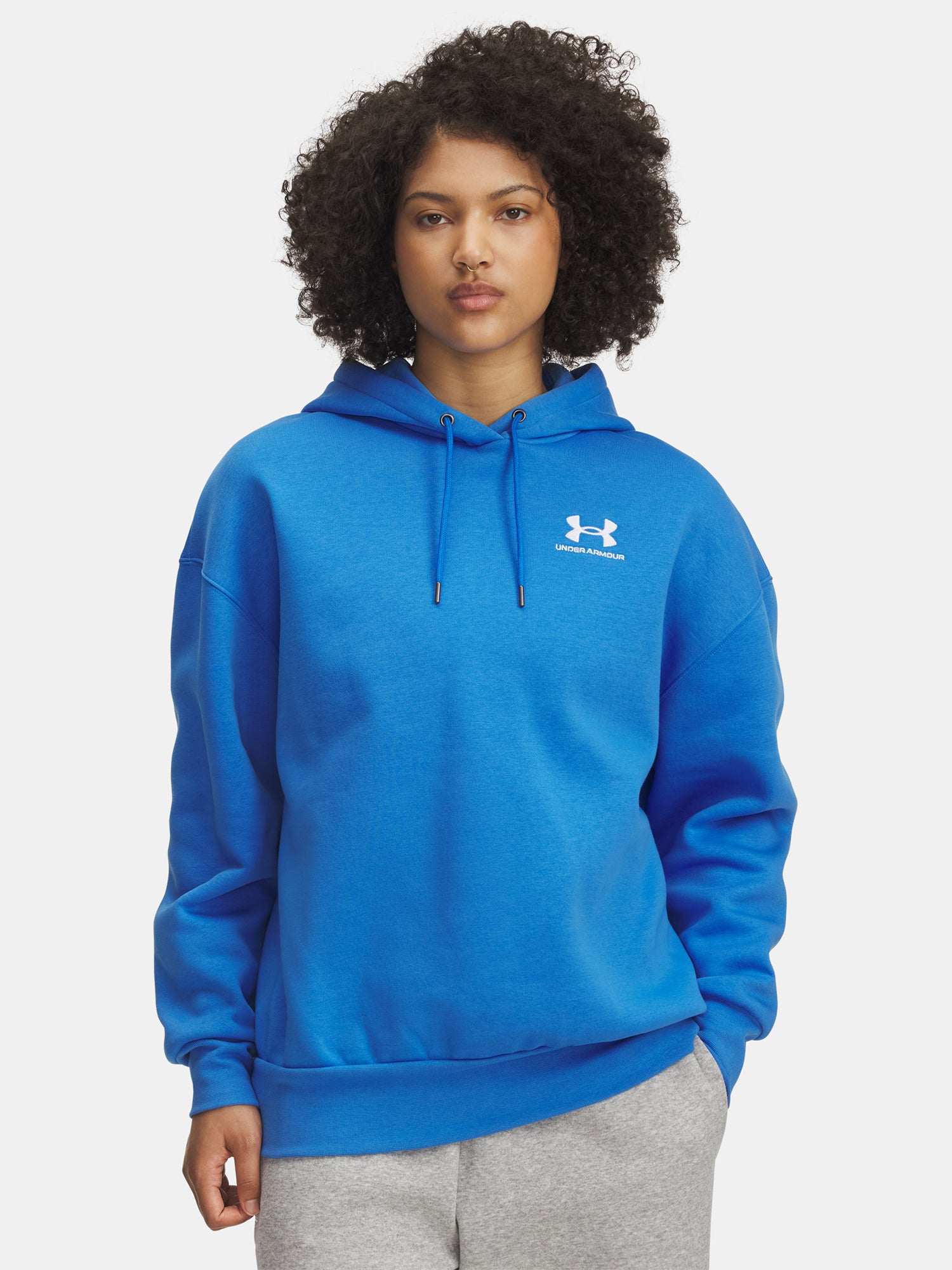 Under Armour Nõi UA Icon Fleece OS Hoodie-BLU Kapucnis pulóver